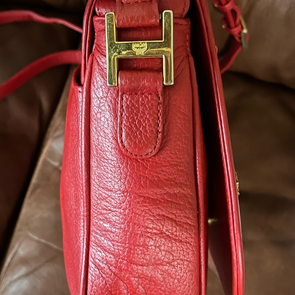 Authentic MCM Red Saddle Bag.
(RARE Color) - Picture 8 of 12